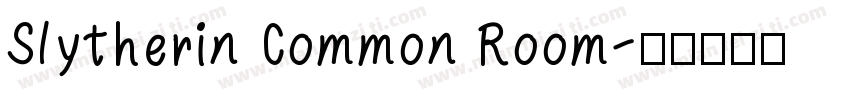 Slytherin Common Room字体转换